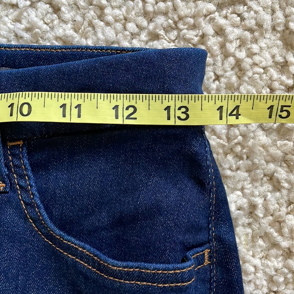 Gen7 for all mankind button down dark wash denim pencil skirt - Picture 4 of 11